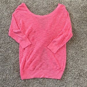 Pink Twist Back Sweater